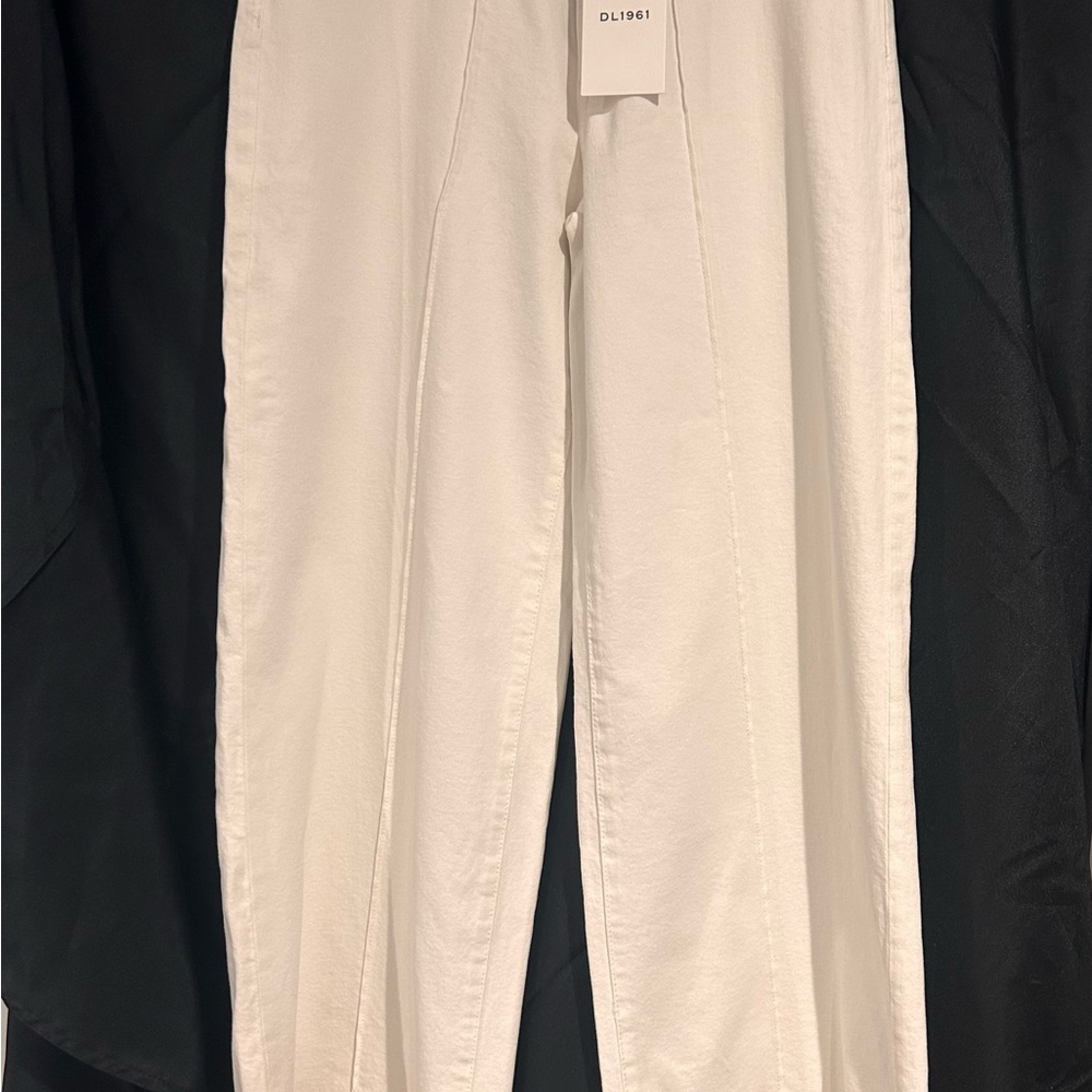 DL1961 White Pintuck Jeans